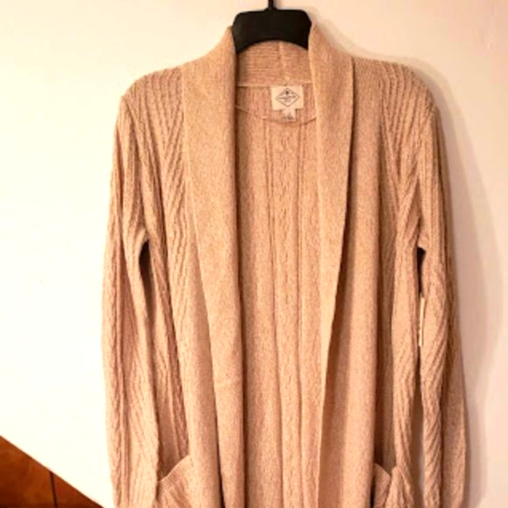 St. John's Bay - Tan Cardigan Size S